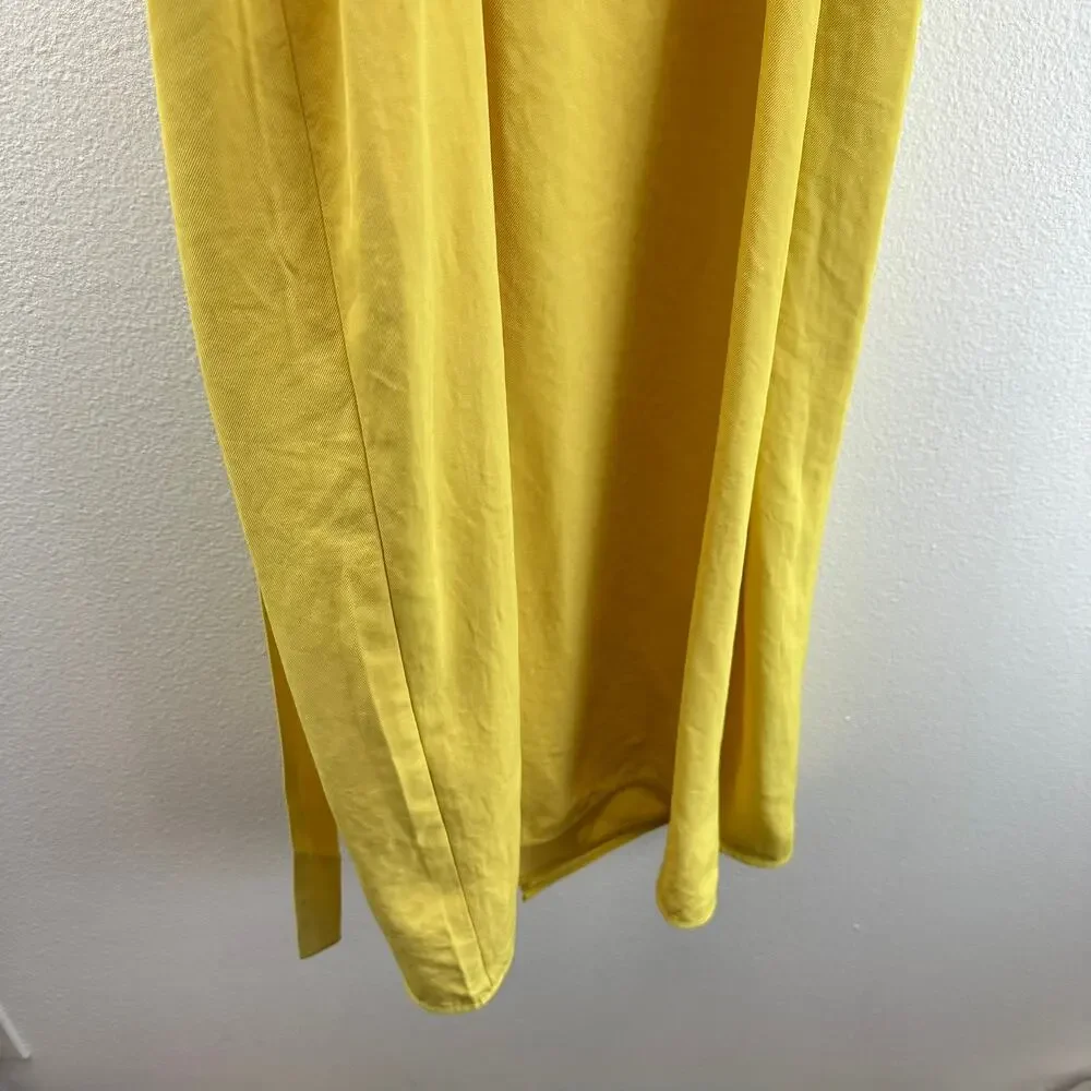 Everlane Yellow Tank Wrap Dress Size 4 Sunshine Yellow